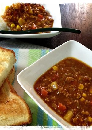 パンにも合う♪フルーティな挽肉カレー-レシピのメイン写真