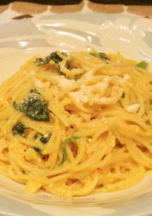 簡単♪釜玉風パスタ♡-レシピのメイン写真