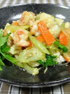 エビとイカの香味野菜炒め-レシピのメイン写真