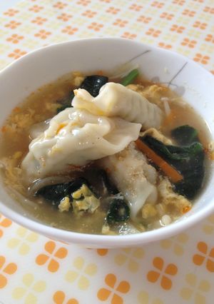 簡単！！ツルルン餃子玉子スープ-レシピのメイン写真