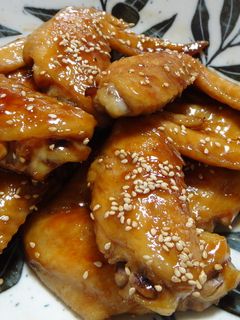 鳥手羽先の照り焼き-レシピのメイン写真