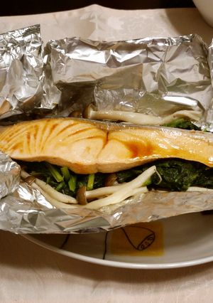 鮭のホイル焼き　バター醤油味★-レシピのメイン写真