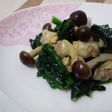 お手軽蒸しあさり&ほうれん草バター炒め
