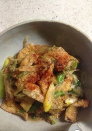 超簡単!油揚げと長ネギのゴマ味噌煮-レシピのメイン写真