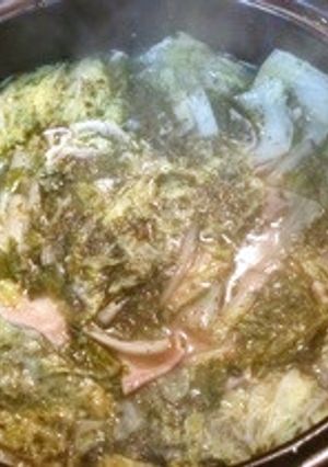 豚バラと白菜の梅ジソ重ね鍋-レシピのメイン写真