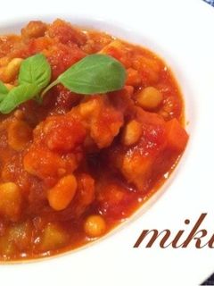 チキンと大豆のトマト煮込み-レシピのメイン写真