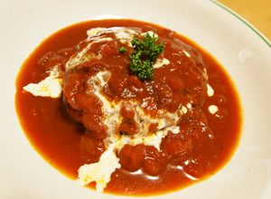 トマトソースの煮込みハンバーグ-レシピのメイン写真