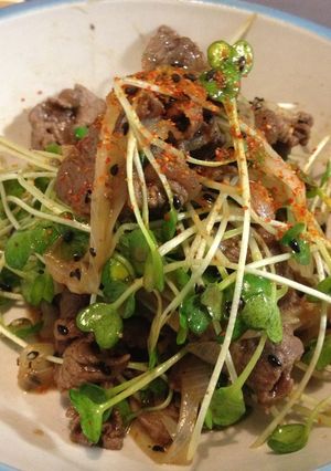 牛肉とかいわれ大根のポン酢風-レシピのメイン写真