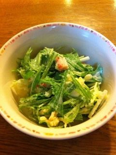 水菜サラダ-レシピのメイン写真