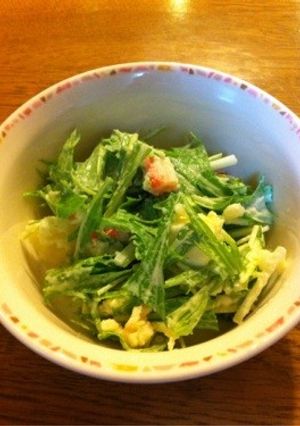 水菜サラダ-レシピのメイン写真