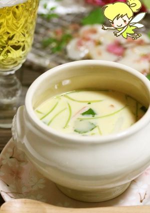 春✿ホワイトアスパラのお出汁で茶碗蒸し♪-レシピのメイン写真