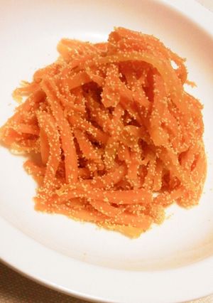 副菜お弁当の隙間埋めに◎人参のたらこ炒め-レシピのメイン写真