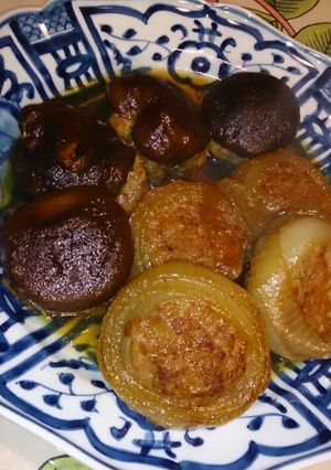 しいたけと玉ねぎの肉詰め-レシピのメイン写真