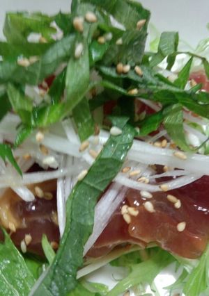 マグロの漬サラダ★-レシピのメイン写真