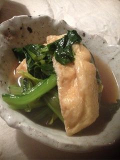 小松菜とお揚げの煮浸し-レシピのメイン写真