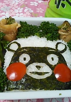 キャラ弁☆くまもん　少ない材料で簡単！-レシピのメイン写真