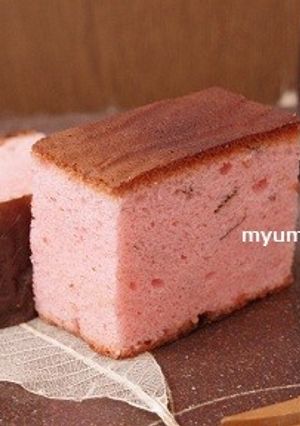 桜カステラ-レシピのメイン写真