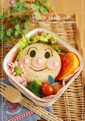 簡単♪アンパンマンのマフィンサンド弁当-レシピのメイン写真