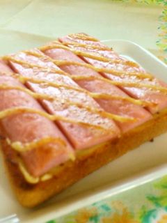こんがりマヨの魚肉ソーセージトースト-レシピのメイン写真