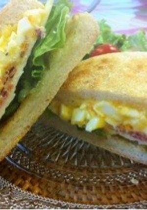 イングリッシュマフィンのホットサンド-レシピのメイン写真