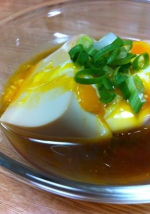 ぶっかけ温玉豆腐-レシピのメイン写真