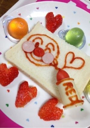 簡単キャラごはん〜お絵描きアンパンマン〜-レシピのメイン写真