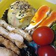 お弁当に♪まんまるポテサラのマヨ焼き