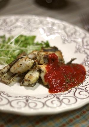 アナゴの香味焼きトマトソース添え-レシピのメイン写真