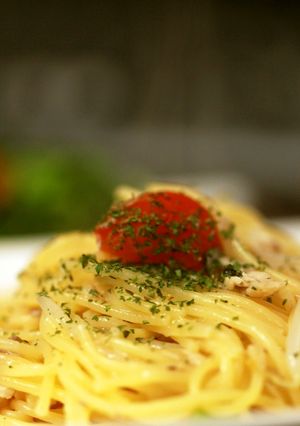 ツバスとトマトのあっさりパスタ-レシピのメイン写真