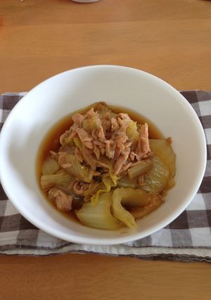☆白菜とツナの煮物☆-レシピのメイン写真