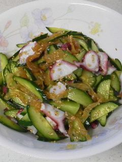 *タコ・中華クラゲ・キュウリの酢の物*-レシピのメイン写真
