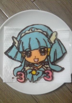 キャラチョコ☆(キュアビューティー)-レシピのメイン写真