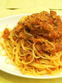 ツナのトマトソースパスタ★オレガノ風味-レシピのメイン写真
