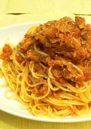 ツナのトマトソースパスタ★オレガノ風味-レシピのメイン写真