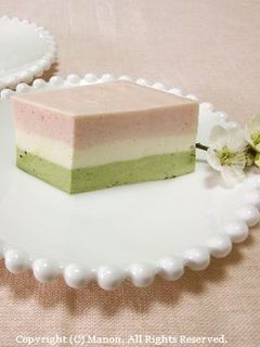 ひな祭り♥簡単3色レアチーズケーキ-レシピのメイン写真