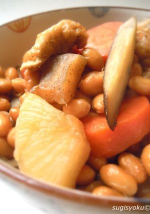 根菜と大豆の煮もの-レシピのメイン写真