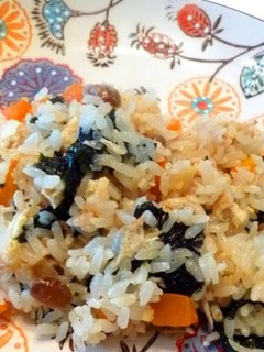 味噌風味!炒り大豆おこわ-レシピのメイン写真
