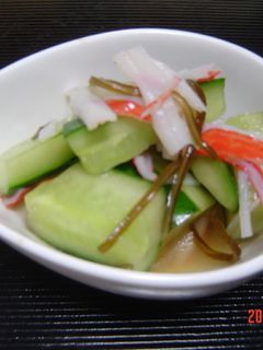 かにカマと胡瓜の酢の物-レシピのメイン写真