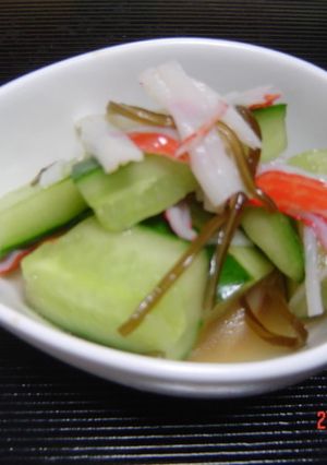 かにカマと胡瓜の酢の物-レシピのメイン写真