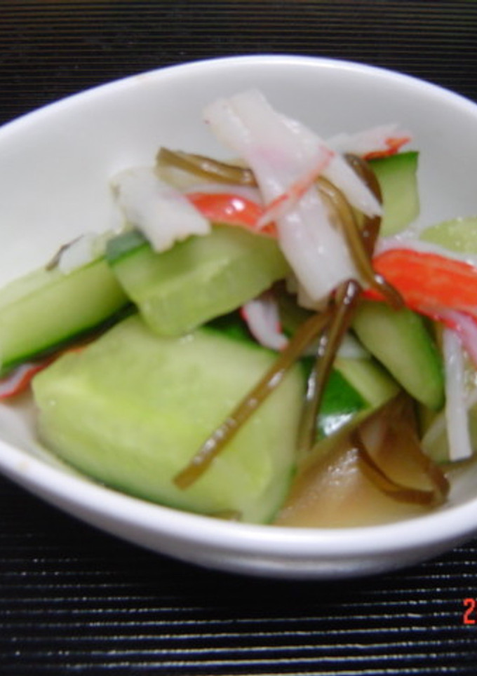 かにカマと胡瓜の酢の物-レシピのメイン写真