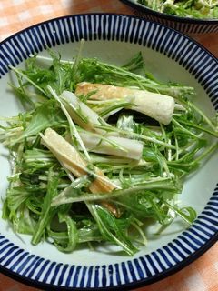 水菜のゴマヨポンサラダ-レシピのメイン写真