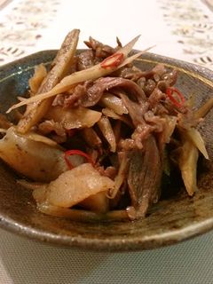 蒟蒻入り☆牛肉ごぼうのしぐれ煮風-レシピのメイン写真
