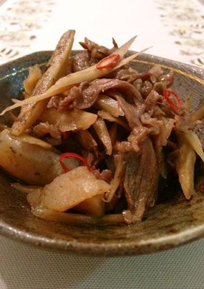 蒟蒻入り☆牛肉ごぼうのしぐれ煮風-レシピのメイン写真