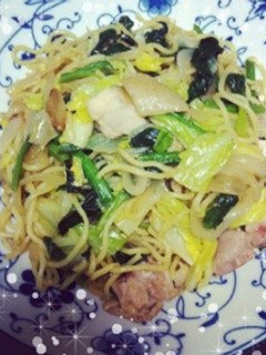 鶏肉のバター醤油焼きそば-レシピのメイン写真