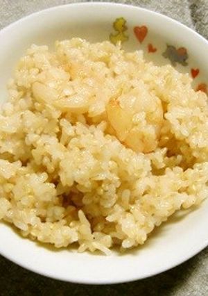 むき海老入りの玄米ご飯-レシピのメイン写真