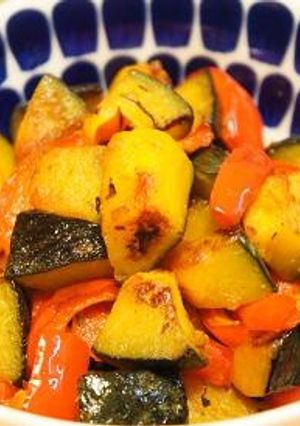 カボチャ＆パプリカの焼きサラダ-レシピのメイン写真