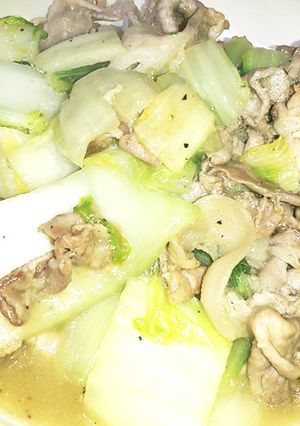 白菜と豚肉の昆布茶炒め-レシピのメイン写真