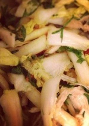 鶏胸肉とパクチーと白菜のサラダ-レシピのメイン写真