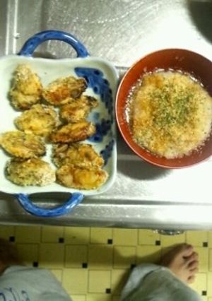 2月26日晩飯 【牡蠣の香草パン粉焼き】-レシピのメイン写真