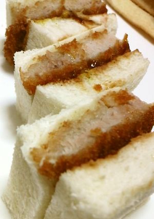 手抜き(*^_^*)でカツサンド♪-レシピのメイン写真